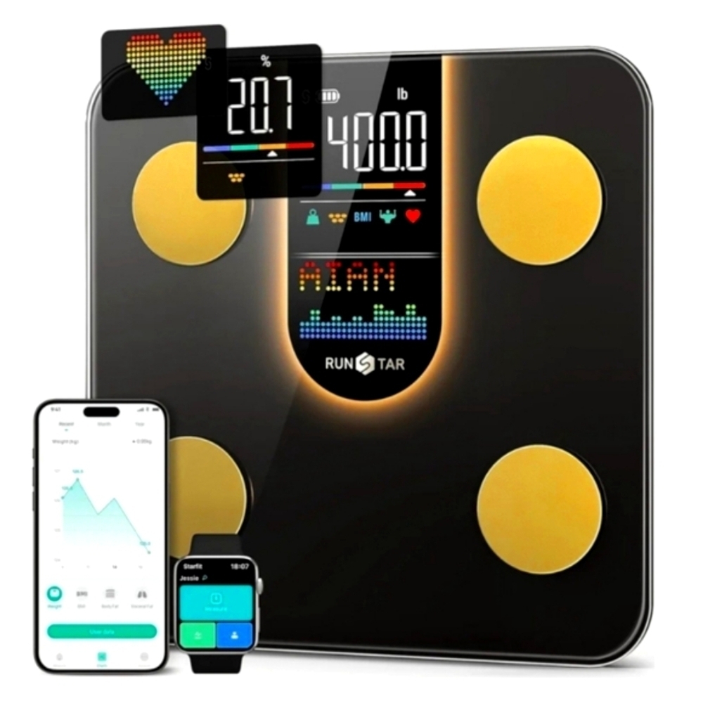 Scale for Body Weight, Smart Scale with 8-in-1 VA Display